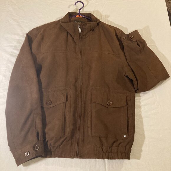Dockers Men’s Brown Bomber Style Jacket – Size Large - Picture 3 of 11